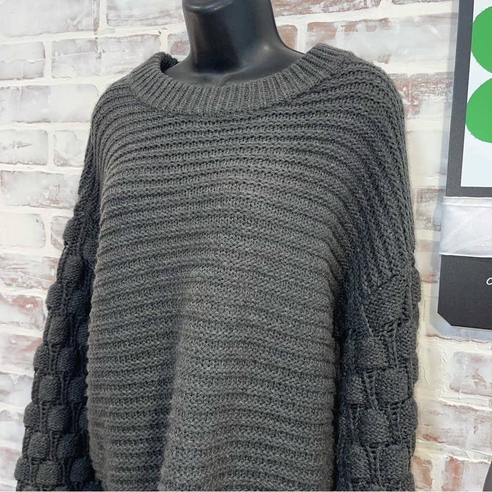 Elodie Charcoal Knit Sweater Medium - Picture 3 of 7
